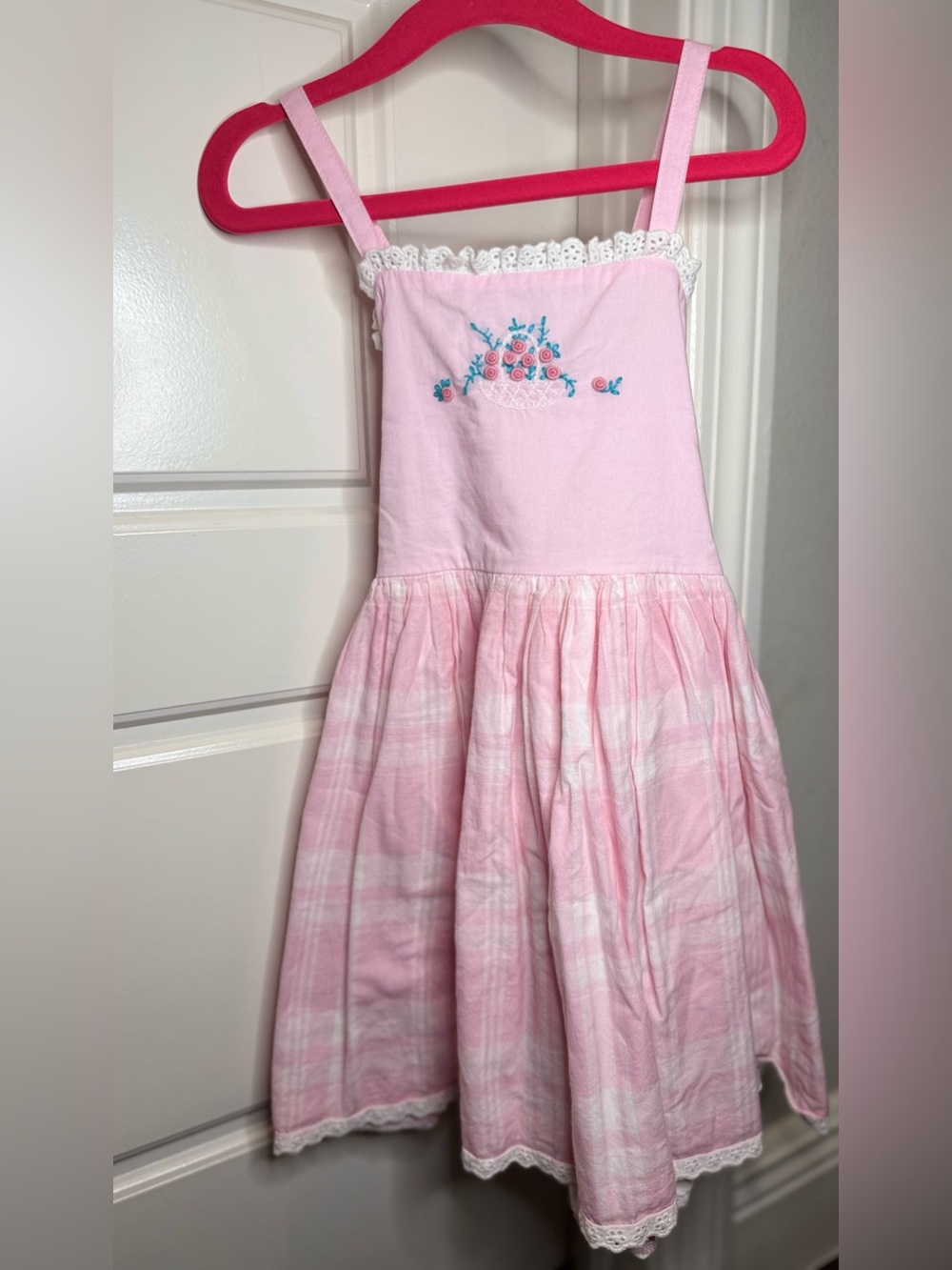 Well Dressed Wolf Pink Floral Embroidered Sundress